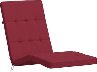 vidaXL Cojines Para Tumbona 2 Uds Tela Oxford Rojo Tinto Vidaxl