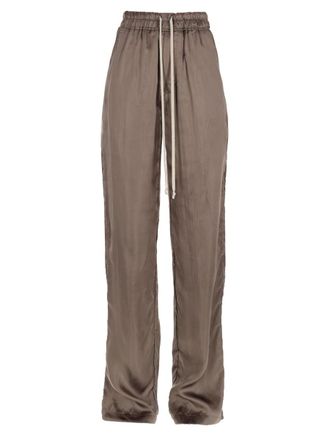 Rick Owens Black Dietrich Cupro Drawstring Pants