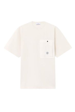 Stone Island S0115 POCKET T SHIRT Size: XL, colour: IVORY