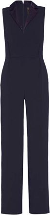 Manila Grace Jumpsuit met V-hals in trendy stijl - Dames - Jumpsuits - Blauw - XS - Jumpsuits & Playsuits