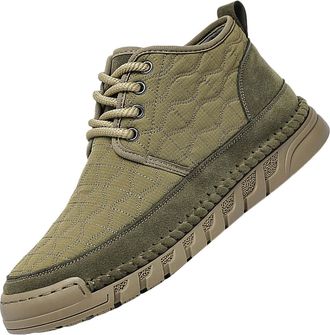 Generic Mens Casual Sneaker Shoes, Sport Shoe High Top Ankle Boots Lace Up Flats Shoes Non-Slip Soles Walking Trainers Retro Fashion Outdoor Shoe Comfortable 