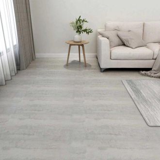 vidaXL vidaXL Tavole per Pavimenti 55 pcs Grigio chiaro 5,11 m&sup2; PVC
