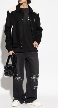 Amiri Jeans With Distressed Details, Mens, Black