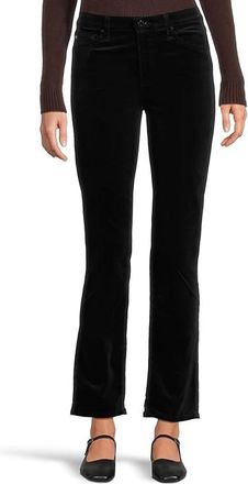 AG - Adriano Goldschmied Mari Mid Rise Slim Straight Jean In Super Black Womens Jeans Super Black : 30 29, Cotton/Elastane/Rayon