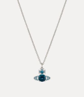 Vivienne Westwood Ismene Pendant Necklace Platinum-dark-blue-cz Platinum-dark-blue-cz Women