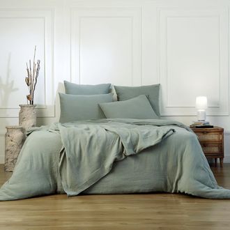 Febronie Funda n&oacute;rdica algod&oacute;n verde celad&oacute;n 140x200