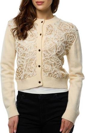 Saachi Flora Sketch Cardigan in Ivory at Nordstrom Rack