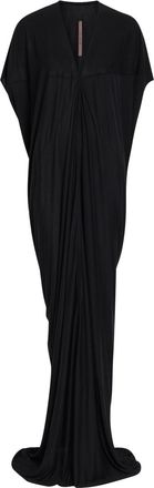 Rick Owens Em V-neck Jersey Gown - Black - 44 (UK12 / M)