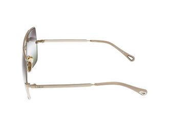 Chlo&eacute; Womens Ch0278s Sunglasses Gold Metal