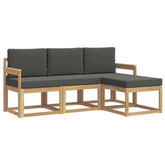 vidaXL Conjunto De Sof&aacute;s De Exterior 4 Pcs Vidaxl
