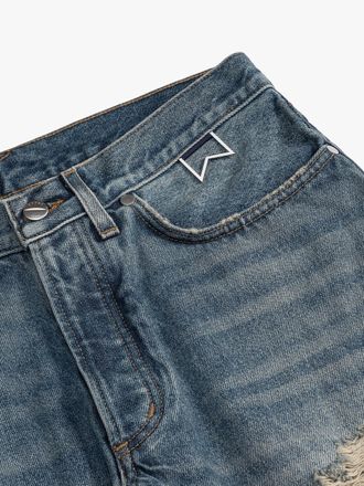 Rhude Distressed Denim Jeans - Blue