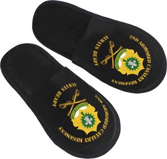 Generic Shoes 2Nd Armored Cavalry Regiment Dui Cotton Slippers With Mute Sole Sliders For Winter Big Kid Adult M