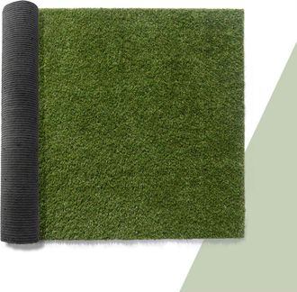 Paco Home Paco Home - Césped Artificial Para Jardín Balcón Terraza Alfombra De Césped Interior Exterior Lavable Aspecto Natural Suave 25mm, 100x200cm