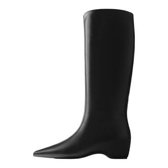 L37 Schoenen, Dames, Zwart, 40 EU, Leer, Midnight Rider Soul High Boots