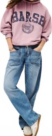 BA&SH Mima Elastic Waist Jeans In Blue