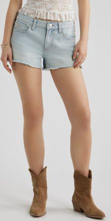 BP. Festival Fray Hem Denim Shorts in Sunset Wash at Nordstrom, Size 29
