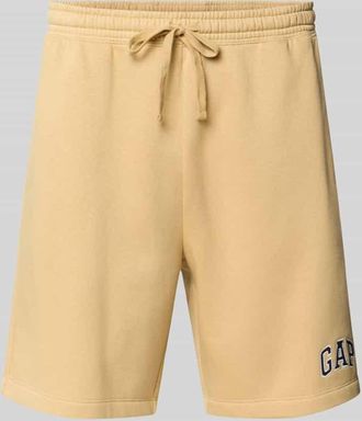 GAP Sweatshorts mit Logo und elastischem Bund in Hellgelb, Gr&ouml;&szlig;e XXL