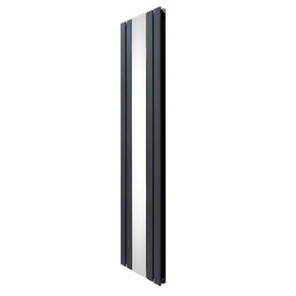 MonsterShop Flat Mirror Radiator - 1800mm x 425mm - Anthracite Grey