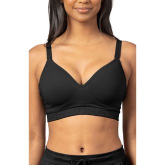 Kindred Bravely Contour Hands-Free Pumping & Nursing Bra in Black at Nordstrom, Size X-Large C
