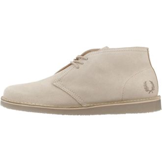 Fred Perry Schoenen, Heren, Bruin, 41 EU, Enkellaarsjes