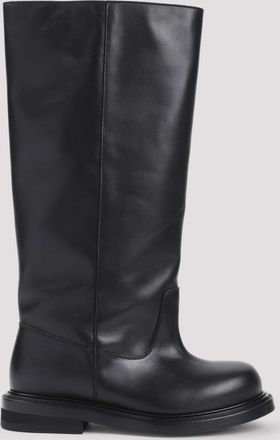 Moschino Black Leather Boots