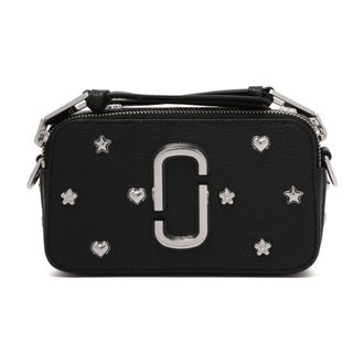Marc Jacobs Cross Body Bags, female, Black, Size: ONE SIZE The Mini Icon Stud Snapshot