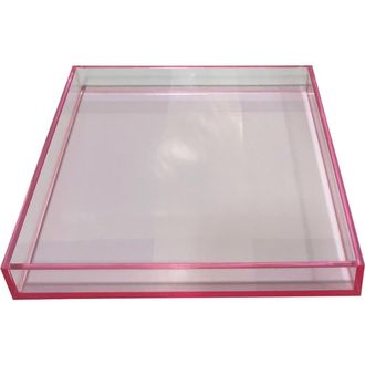 R16 Home Square Lucite Tray in Light Pink at Nordstrom Rack