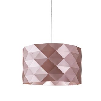 Linea Zero Suspensi&oacute;n 3 Luces Metal Rosa En Metal Cromado Cm. 40 X 25 Horas