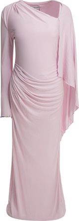 Self Portrait Vestido largo de punto drapeado Self Portrait