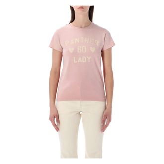 Valentino Garavani T-Shirts, female, Pink, Size: XS Printed Cotton T-Shirt