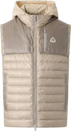 Moose Knuckles Cloud Walker Air Down Vest - Heren - Bodywarmers - Beige - L - Nylon - Jassen