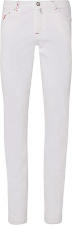 Kiton Slim Fit Witte Denim Jeans - Heren - Slim Fit Jeans - Wit - W35 - Denim - Jeans