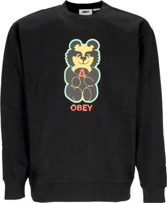 Obey Premium Bear Icon Crewneck Sweatshirt Zwart - Heren - Sweatshirts - Zwart - XL - Katoen - Hoodies & sweatvesten
