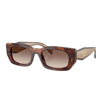 Prada Sunglasses, unisex, Brown, Size: 53 MM D-frame Sunglasses