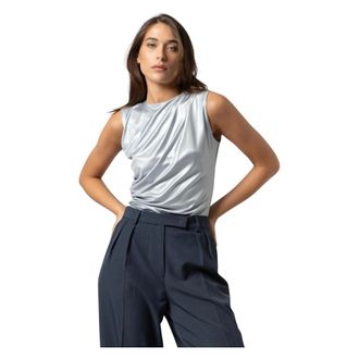 Kocca Dames, Tops, Grijs, Maat: XL Leer