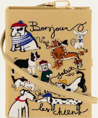 Olympia Le-Tan Bonjour Les Chiens Book Clutch Bag