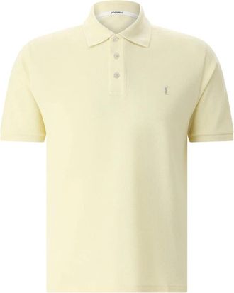 Saint Laurent Polo Shirts, male, Yellow, Size: 2XL Polo Shirts