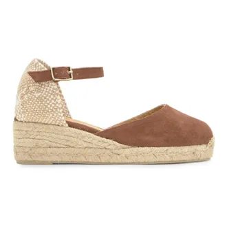 Castaner Wedges, female, Brown, Size: 10 US Carol Espadrille