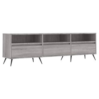 Berkfield Home TV Cabinet Grey Sonoma 150x30x44.5 cm Engineered Wood