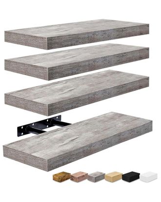 Sorbus Set Of 4 16In Floating Shelves