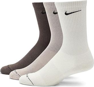 Nike Elevated Crew (3 Pairs) Athletic Shoes 10 : SM (US 4-6 Big Kid Shoe Size - Womens Shoe 4-6), Cotton