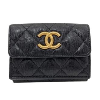 Chanel Pre-owned Wallets, female, Black, Size: ONE SIZE Pre-owned Wallet (bi-fold)