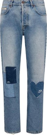 Moschino Jeans con design patchwork - Blu
