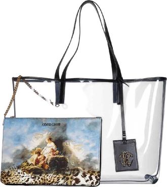 Roberto Cavalli Transparent PVC Shopping Bag