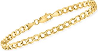 Canaria Canaria 4.3mm 10kt Yellow Gold Curb-Link Bracelet