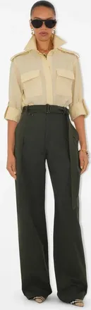Burberry Burb H25 Trousers - Olive