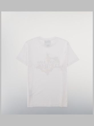 Versace Jeans Couture Baroque Logo Cotton T-Shirt - White