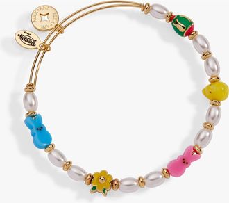 Alex and Ani PEEPS chick and bunny beaded bangle in Gold at Nordstrom
