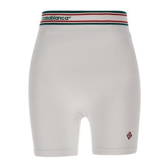 Casablanca Short Shorts, female, White, Size: L/XL Seamless Sports Shorts