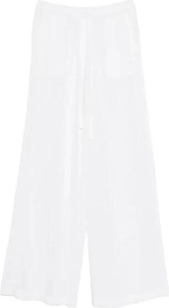 P.A.R.O.S.H. Modern Cut Wide Broeken - Dames - Wijde Broeken - Wit - S - Broeken